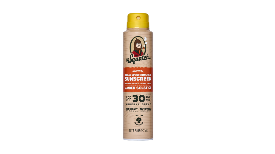 Dr. Squatch Spray Sunscreen | SPF 30 UVA/UVB Protection | Non-Greasy Mineral Sunscreen for Men