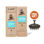 Dr. Squatch Hair Care Kit + Free Scalp Scrubber | Full & Thick Shampoo | Moisturizing Conditioner | Natural Products for Men