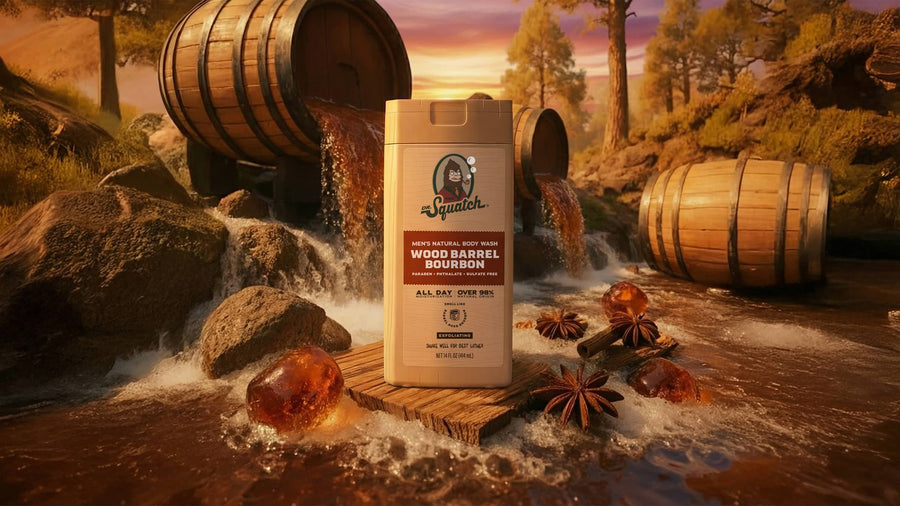 14 oz Wood Barrel Bourbon Body Wash