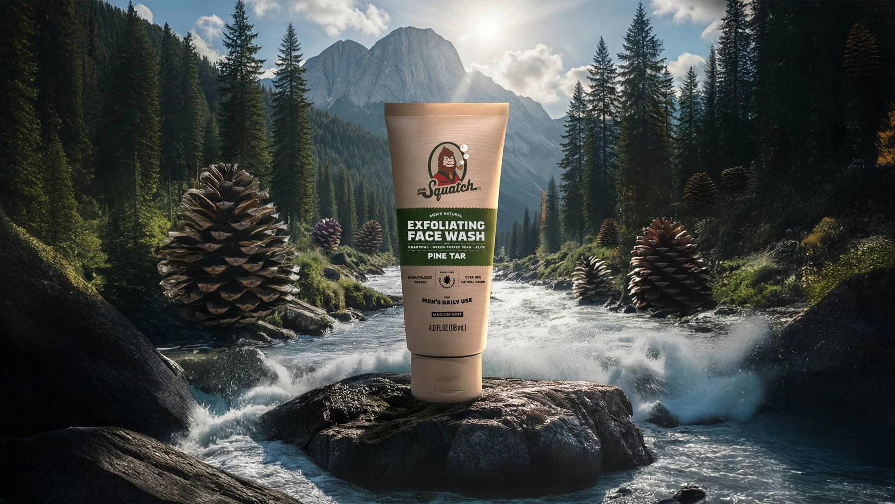 Pine Tar Exfoliating Face Wash